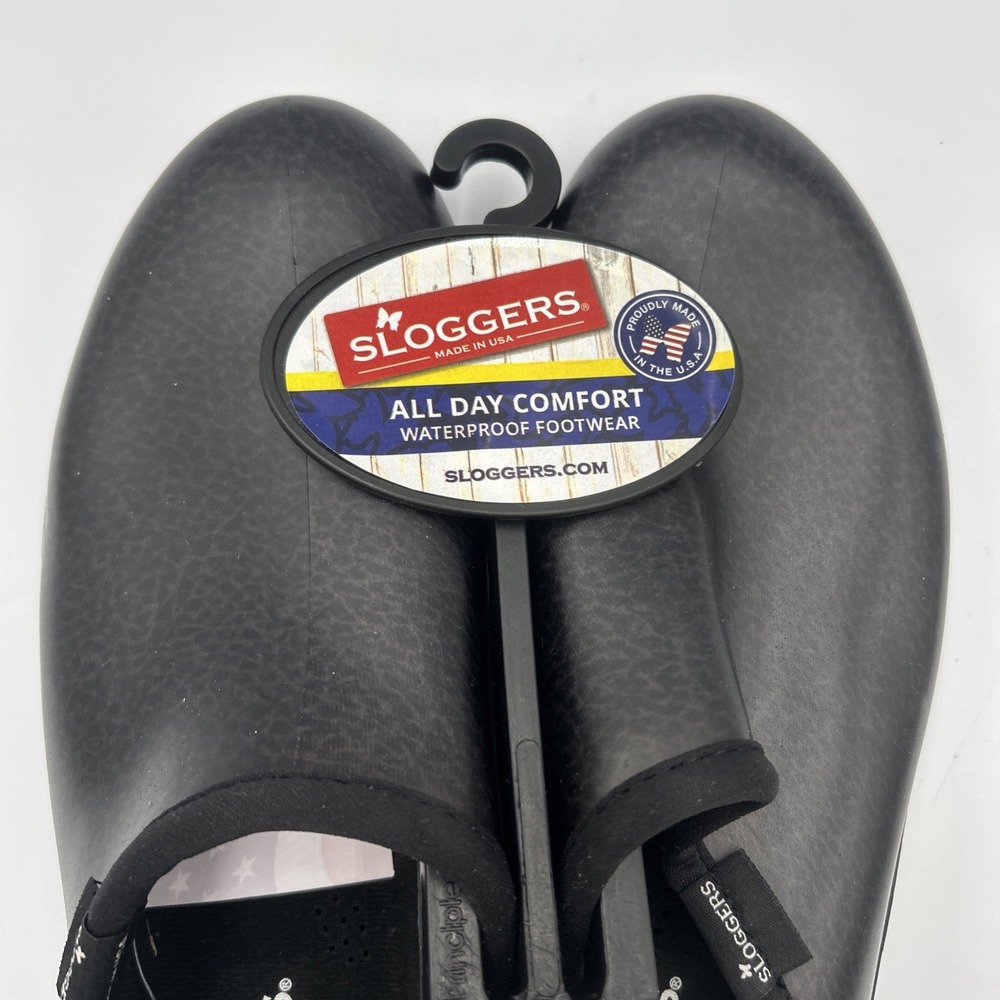 Sloggers Waterproof Work Shoe Men's Size 12 Slip On Garden Rain Black New No Box - Picture 8 of 9